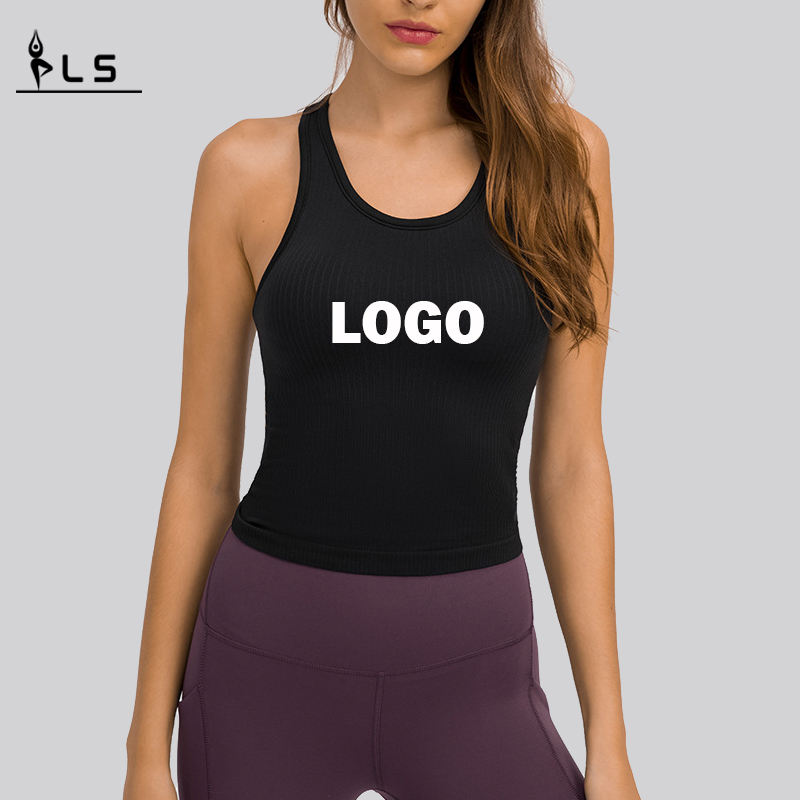 SC102510 Tanque de fitness Tampo Tampo Mulheres \\\\ T-shirts Tanque de costela Tampo Mulheres Mulheres Yoga Ginástica Fitness Tank Tank Top Roupas